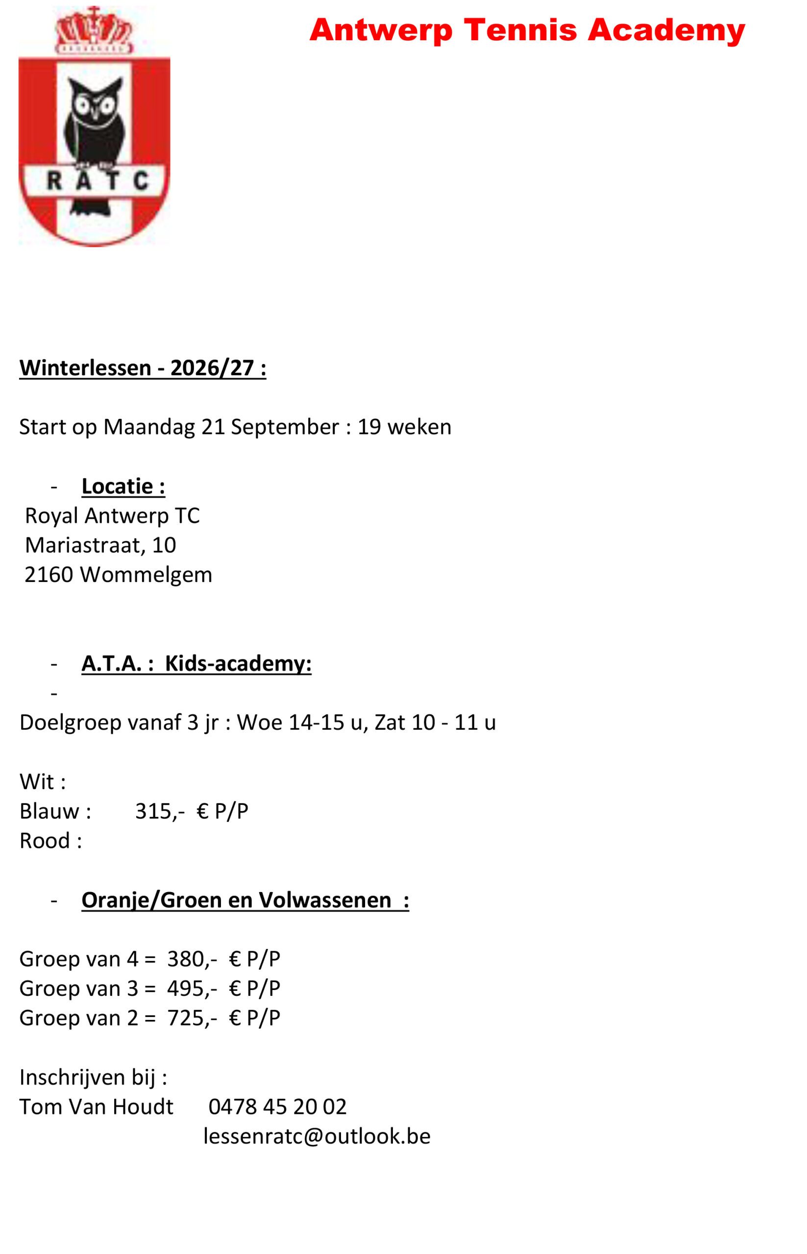 A.T.A. Winter 26-27 TVH